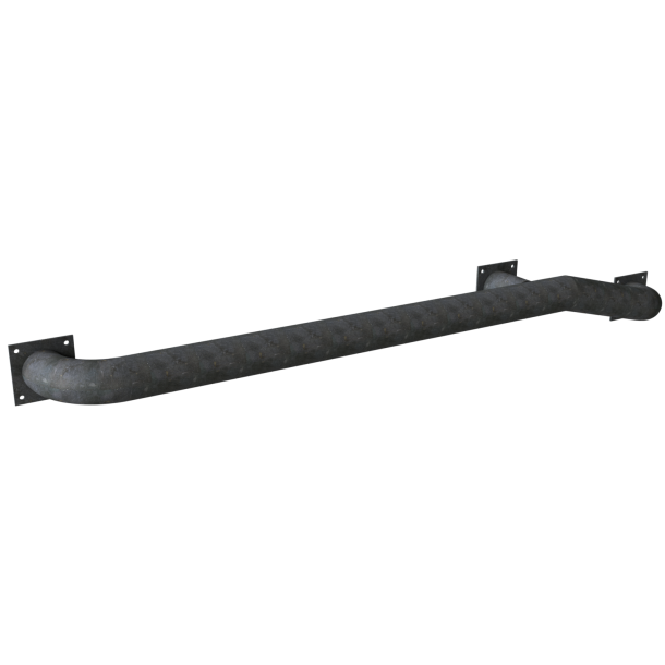 Truck pull in assist | hot-dip galvanized | angled to the left side,total length: approx. 3000 mm